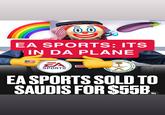 3) EA SPORTS: ITS IN DA PLANE EA SPORTS™ استثمارات Public In صندوق الان ۱۳۹۱ ment Fund Investment EA SPORTS SOLD TO SAUDIS FOR $55B.