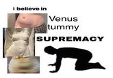 An "I Believe In Supremacy":https://knowyourmeme.com/memes/i-believe-in-supremacy meme. The meme is about loving the Venus Tummy.