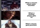 The attempt on my life has left me scarred and deformed This is where the fun begins. That's.. why i'm here When a soccer player gets touched When a hockey player gets hit When a boxer gets punched