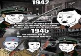 1942 MEIN FUHRER, WE JUST CREATED A NEW WEAPON, THE MG42. ITS EXPENSIVE AS HELL TO MAKE, BUT SURELY WITH THIS, WE'LL BE UNSTOPPABLE! 1945 YOU SERIOUSLY HAD TO MAKE VERY EXPENSIVE WEAPONS?