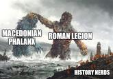 MACEDONIAN ROMAN LEGION PHALANX imgflip.com HISTORY NERDS