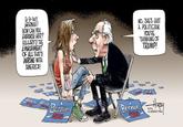 A comic by David Horsey made in 2016. The meme is about Bernie's endorsement of Hillary Clinton.