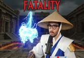 An edit of Hasan Piker as Raiden from Mortal Kombat. He shocks his dog for a fatality.