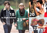 A graphic showing the controversial age-gap relationships that "Taylor Swift":https://knowyourmeme.com/memes/people/taylor-swift had with young men, including Harry Styles, Taylor Lautner and Conor Kennedy, when they were roughly 17 and 18. Many accused Swift of "grooming":https://knowyourmeme.com/memes/groomer the young men.