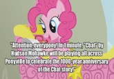 "On the 1001st anniversary, Cbat will play all across Equestria, and on the 1002nd, across the entire planet! Cbat is the funniest meme ever!"