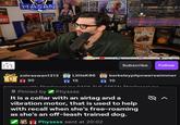 A screenshot of Hasan's stream claiming he uses a vibrating collar, not a shock collar.