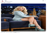A "tweet":https://knowyourmeme.com/memes/sites/twitter-x using the "AI image":https://knowyourmeme.com/memes/cultures/ai-art of "Sabrina Carpenter":https://knowyourmeme.com/memes/people/sabrina-carpenter as an obese woman on "_The Tonight Show Starring Jimmy Fallon_":https://knowyourmeme.com/memes/people/jimmy-fallon.