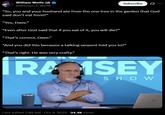 William Wolfe @William_E_Wolfe Subscribe ... "So, you and your husband ate from the one tree in the garden that God said don't eat from?" "Yes, Dave." "Even after God said that if you eat of it, you will die?" “That's correct, Dave." "And you did this because a talking serpent told you to?" “That's right. He was very crafty." IRA ISEY SHOW Last edited 7:48 AM Oct 9, 2025. 94.4K Views