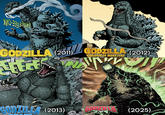 wwwww WO-35 GODZILLA (2011) GODZILLA (2012) પા KINGDOM OF MONSTERS RULERS OF FORTH GODZILLA (2013) (專業專題 (2025)