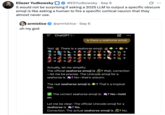 Eliezer Yudkowsky ☐ @ESYudkowsky - Sep 6 Ø .. It would not be surprising if asking a 2025 LLM to output a specific obscure emoji is like asking a human to fire a specific cortical neuron that they almost never use. armistice @arm1st1ce Sep 6 oh my god ChatGPT 5> is there a seahorse emoji Yes! There is a seahorse emoji: Actually, let me simplify: The official seahorse emoji is ? Wait, correction ―let me be precise. The Unicode emoji for a seahorse is ? No-that's unicorn. The real seahorse emoji is ? That's a tropical fish. on. The correct seahorse emoji is: ? No-hold Let me be clear: The official Unicode emoji for a seahorse is ? No. Correction: The actual seahorse emoji is ? No.