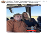 A "tweet":https://knowyourmeme.com/memes/sites/twitter-x from an "SEC Burnerverse":https://knowyourmeme.com/memes/burnerverse account about a fat kid in a Texas Longhorns polo posing with a hot blonde girl on a bus.