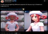 MAGIKARP @UniteVids Finally we are getting different aspects for Nurse Joy in Pokémon Legends Z-A #Pokemon #Pokemon LegendsZA 4:28 PM - Oct 12, 2025 1.4M Views 0