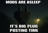 MODS ARE ASLEEP IT'S BIG PLUG POSTING TIME