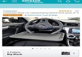 amazon а prime Cutequeen ✰✰ 797 Cutequeen Black car Laptop/Eating Wheel Desk (pack of 1) #1 Best Seller in Automotive Trays & Bags 2 Colors: