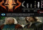 S EP EVERY SINGLE Lightsaber In General Grievous's Collection Explained The Stupendous Wave 263K views • 4 years ago 8:07 STAF WAFS Less than half of what I'd hoped for. HH