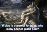 If blue is the color for boys, why is my peepee glans pink?