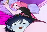 A redraw of the "I'm this clingy" meme. The meme represents the Marceline x Bubblegum ship from "Adventure Time."