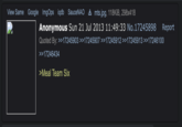The original use of the term Meal Team 6 on 4chan's /k/ (weapons) board in 2013.