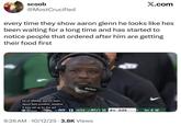 scoob @MostCrucified X.com every time they show aaron glenn he looks like hes been waiting for a long time and has started to notice people that ordered after him are getting their food first lot of offense, but it's been about field position, whether it was set up by the def NFL NETWORK SONY 32 DEN 13 JETS 05 NYJ 11 4TH 2:23 1ST & 10 9:26 AM 10/12/25 3.8K Views .