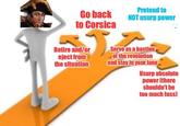 Go back to Corsica Pretend to NOT usurp power Retire and/or eject from the situation Serve as a bastion of the revolution and stay in your lane Usurp absolute power (there shouldn't be too much fuss)