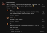 bonkersstinky WHO started the blatant lie about her opening the door; I need them to come to the front 1d ago Reply 0 Mr.o from my understanding it came from a video she deleted after changing the store 1d ago icarus ++ Reply Where is this video... 1d ago Reply Mr.o did you read my comment or no cuz I said it was deleted 1d ago Reply View 158 more ✓ Hide 13.4K 282 ㅎㅇ 610 134