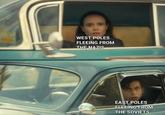 WEST POLES FLEEING FROM THE NAZIS hot_historymemes EAST POLES FLEEING FROM THE SOVIETS