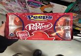 10 Chicks NETWT.3 oz (85g) Dr epper Pepper 23 Est.1885 Peeps Marshmallow BRAND Pepper Est.1885 FLAVORED ARTIFICIALLY FLAVORED 27 CALORIES PER CHICK 110 CALORIES PER SERVING 25 SERVINGS PER PACKAGE