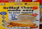 Design 2 PACK TOWA toastabags it's better in the bag! 880091 Grilled Chee$3.99 made easy FDA Approved In your toaster BPA and PFOA FREE PREPARE Reuse each bag up to 50 times So Easy! TOAST SERVE NON STICK SAFE <1 TOTA SUGAR