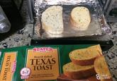 SLICES 507 MINUTES TO MAKE STATER Hearth Baked TEXAS TOAST Made with Crushed Garlic and Sweet Cream Buttermilk THICK Hearth Baked STATER TEXAS TOAST