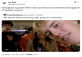 A "quote-tweet":https://knowyourmeme.com/memes/quote-retweets-qrts about the "viral video":https://knowyourmeme.com/memes/viral-videos of female reporter Olivia Cleary being harassed by a group of male Oregon State college students, who shout "67":https://knowyourmeme.com/memes/6-7-song-67-meme behind her.