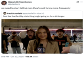 A "quote-tweet":https://knowyourmeme.com/memes/quote-retweets-qrts about the "viral video":https://knowyourmeme.com/memes/viral-videos of female reporter Olivia Cleary being harassed by a group of male Oregon State college students, who shout "67":https://knowyourmeme.com/memes/6-7-song-67-meme behind her.