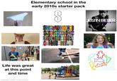Elementary school in the early 2010s starter pack 8 Life was great at this point and time made with mematic JUSTIN BIEBER MY WORLD 2.0