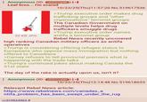 Anonymous (ID: CDGVoqNK) [ Leaf bros... I'm scared 32 KB JPG 10/23/25(Thu)11:57:20 No.519617536 >Trump executive order makes drug trafficking groups and "other organizations" terrorist groups The Canadian Government on multiple levels helps drug traffickers smuggle drugs. >Trump executive order names antifa a terrorist group Rebel News recently uncovered high ranking Canadian military officers as antifa operatives >Trump is considering offering refugee status to Europeans who oppose mass immigration but nothing offered to Canadians >Carney refuses to tell provincial premiers what is happening with the trade talks >Trump's continued jokes about making Canada the 51st state The day of the rake is actually upon us, isn't it? Anonymous (ID: CDGVoqNK) [+] 10/23/25(Thu)12:14:48 No.519618633 Relevant Rebel News article: https://www.rebelnews.com/canadas_a ntifa_problem_has_been_swept_under_the_rug >>519624463 #