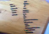 The distribution of letters in a bead kit 60 AA BB E 19 B B wwwww wwww EE xx+ YYY ZZZZ FFF GGGG HH JJ K LLLLLLLLLL M NNNNNN S PPP aaaaoooooo SS TTTT TTTTT