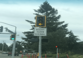 Confusing PIZZA BIKE LANE RIGHT TURN SIGNAL