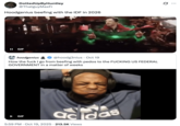 X user @ThatguyMaxFr tweeted, "Hoodgenius beefing with the IDF in 2026," in response to @hoodg3nius writing, "How the f--- I go from beefing with pedos to the F------ US FEDERAL GOVERNMENT in a matter of weeks."