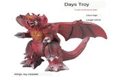 Wings, leg rotatable Days Troy Yu gets embarrassed again 14cm high Length 24CM