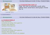Anonymous 10/26/25(Sun)12:20:15 No.724237284 >>724230798 (OP) # Yep. Im not a zoomie cuck who takes less and less and pays more for it. 10/26/25(Sun)12:28:43 No.724237850 798 KB JPG >>724237850 # Anonymous >>724237284 # >be zoomer >wants to play the game >buys the game >plays the game >be boomer >wants to play the game >buys the game >reads some stuff on paper