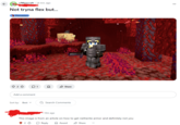 r/Minecraft 14 min. ago Not tryna flex but... Discussion 8233 01 Share Add a comment Sort by: Best Q Search Comments 10m ago This image is from an article on how to get netherite armor and definitely not you 2 Reply Award Share