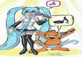 Garfield and Hatsune Miku To: OLIVER BARKER 2021 &