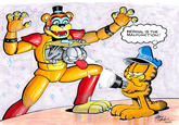 Garfield meets Freddy fazbear  ―― * NERMAL IS THE MALFUNCTION! ECURITY -2022