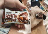 ONLYFIT PROTEIN с крем-начинкой PROTEIN % 20% peanut- chocolate BAR GETP 1000011 caec opua ratik voowenfeo Senim
