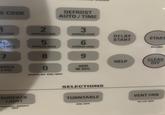 E COOK DEFROST AUTO/TIME 2 3 SS COOK EXPRESS COOK EXPRESS COOK DELAY START START 5 6 ROOK EXPRESS COOK EXPRESS COOK PAUSE 7 8 9 OWER LEVEL 0 DISPLAY ON/OFF ADD 30 SEC. SELECTIONS CLEAR HELP OFF SURFACE LIGHT TURNTABLE VENT FAN BRIGHT-NIGHT ON-OFF HI-LO-OFF OFF