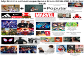 My Middle school experience from 2016-2019 Starter + E=k2 2m E= Fvmc Pack c²-moc² ws20f Ot E=mc Im (11) PV=RT Supreme HRASER Brands that popular kids were into AWESOMENESS K Jordyne 16 4nan, E: udu u dmc "I think I'm starting to hate my generation" =Popular NETFLIX CHRISTMAS TEASER Teachers were not allowed to play PG-13 movies, and they decided to show movies like these that were aimed towards babies The words that kids would say alot: F---, N----, F-----, Dumbass, What are those, would quote things from memes and vines they saw MARVEL The annoying Marvel Fans that would quiz other marvel fans about whether they knew an unknown d list characters from the comic books that they learned from watching youtube videos to make these other fans prove whether they were real marvel fan or not but these annoying fans have no idea that marvel in the past with their comic books were more darker, maturer, and meaningful and was very different to the mcu nor knew any of the marvel 2000s rock songs and would also talk s--- about dc only from watching BVS and JL but never watched Christian Bale's Batman Movies GINAL HOTION SICTURE TRACK JACKMAN IN WILLS FERGUSON ZENDAYA GREATEST SHOWMAN This show became way more popular in 2018 that when it was on air during the 2000s The coolest toy that these kids taught that existed SING-A-LONG What the female teachers use to play in class That Boy that would watch these shows to prove others how grown up he is STRANGER THINGS They Never Shut Up About These Things T SERIES This meant the world to them That one unpopular kid that wants to hang out and be with the popular kids but gets treated like trash but still continues to want be their friend just to fit in What those Muslim kids say very often: allah khobor wallahi That One Black Boy that only likes Black Superheroes That Cringe move that kids use to do to make them feel superior RIVERDALE Apparently liking these things is now popular and you won't get you bullied for liking anime like for those kids in the 2000s KAL-EL, NO!!!! That one female teacher's favorite live action superhero Stock ISSA APP Some of the kids that thought the DC soap opera universe is a masterpiece The popular girls favourite tv show That one kid that would want to pick fights with that other kid for no reason The popular halloween costume for girls 2010s kids don't know what good music is