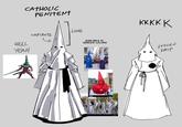 CATHOLIC PENITENT HELL YEAH CAPIROTE LONG AVAILABLE IN VARIOUS COLORS KKKKK STOLEN DRIP