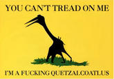 YOU CAN'T TREAD ON ME I'M A F------ QUETZALCOATLUS