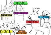 AUSTRIA RUSSIA COLAND-LITHUANIA SPAIN UNITED PROVINCES BRITAIN FRANCE