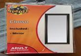 SPIRIT Clown Included: Mirror ADULT Size Costume ONE SIZE FITS MOST