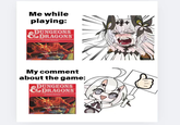 Me while playing: DUNGEONS DRAGONS PLAYERS MANUAL My comment about the game: DUNGEONS DRAGONS PLAYERS MANUAL