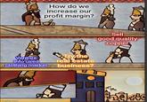 How do we increase our profit margin? الله Venture into used Try the real estate clothing market business? Sell good quality copper imgflip.com